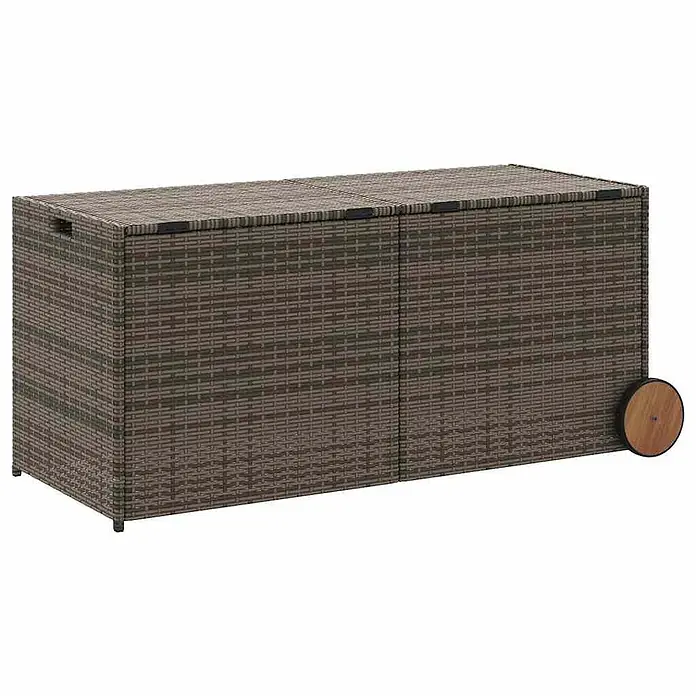Furnicato Garten-Aufbewahrungsbox - Grau, Naturmaterialien