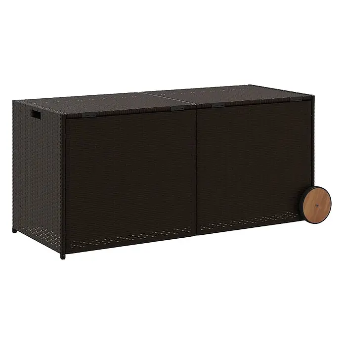 Furnicato Garten-Aufbewahrungsbox - Braun, Naturmaterialien