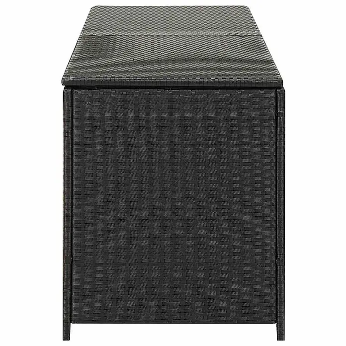 Furnicato Garten-Aufbewahrungsbox - Schwarz, Naturmaterialien