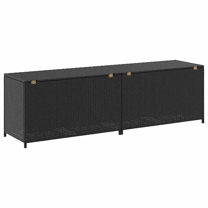 Furnicato Garten-Aufbewahrungsbox - Schwarz, Naturmaterialien