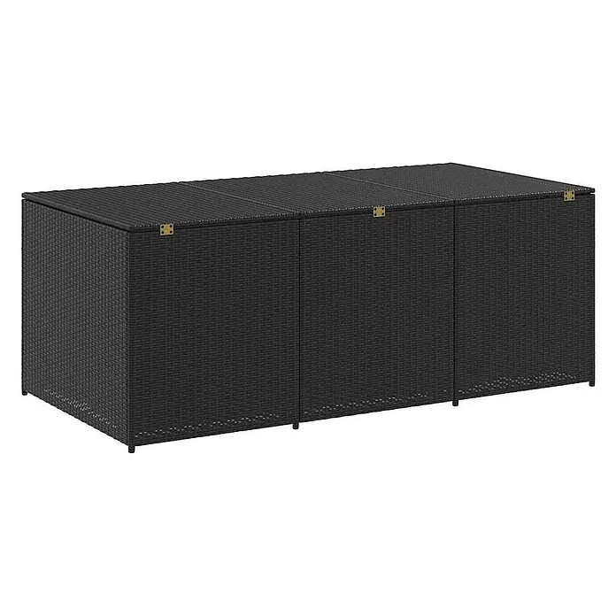 Furnicato Garten-Aufbewahrungsbox - Schwarz, Naturmaterialien
