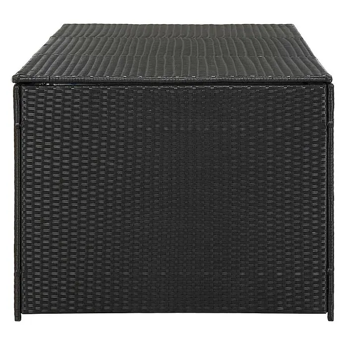 Furnicato Garten-Aufbewahrungsbox - Schwarz, Naturmaterialien