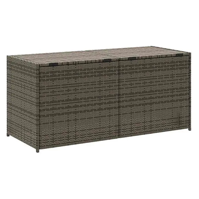 Furnicato Garten-Aufbewahrungsbox - Grau, Kunststoff