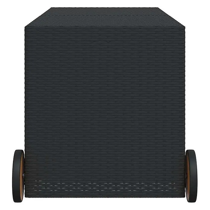 Furnicato Garten-Aufbewahrungsbox - Schwarz, Naturmaterialien
