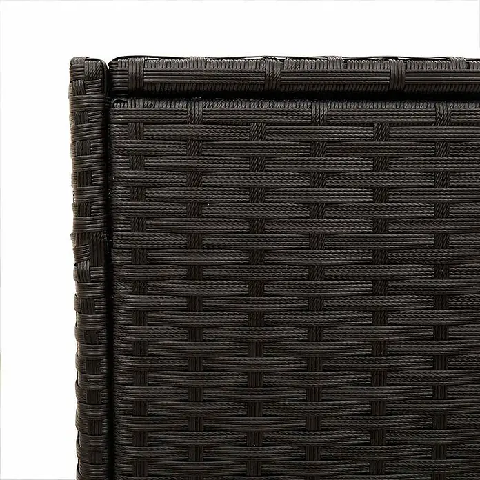 Furnicato Garten-Aufbewahrungsbox - Schwarz, Naturmaterialien