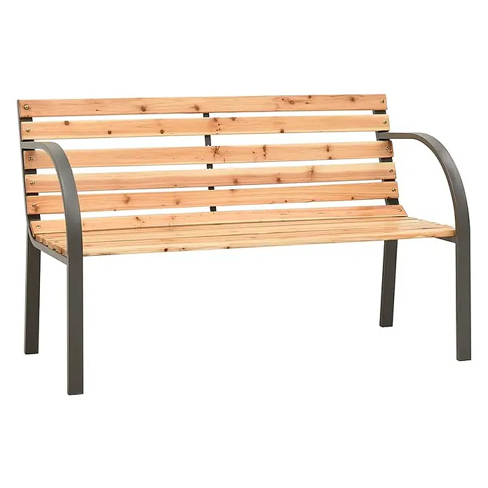Furnicato Gartenbank Chinesisches Tannenholz - B x T x H: 81 x 38 x 56 cm, Braun