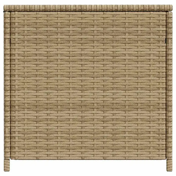 Furnicato Garten-Aufbewahrungsbox PE-Rattan - Mischung aus Beige, Kunststoff