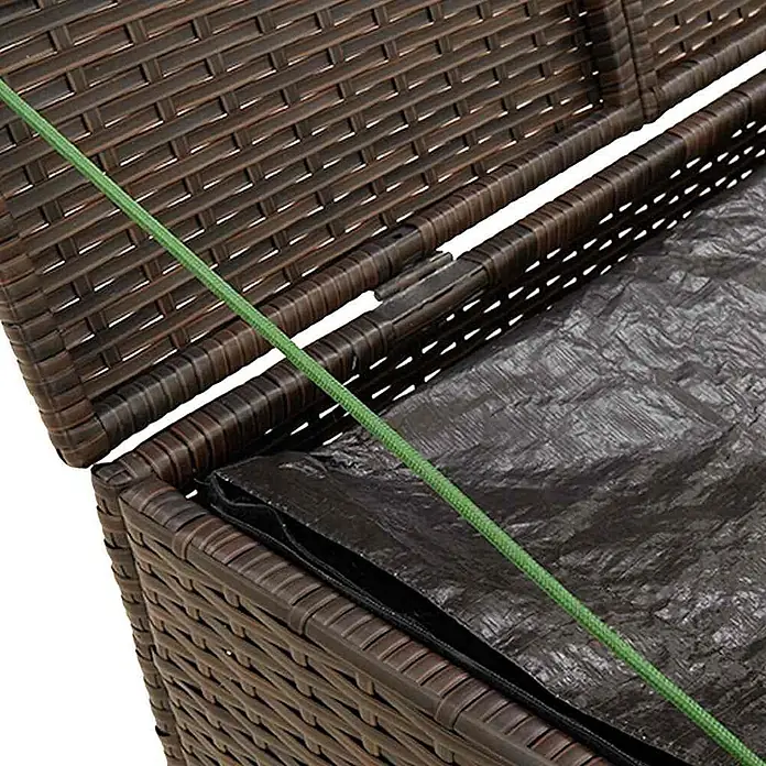 Furnicato Garten-Aufbewahrungsbox - Braun, Kunststoff