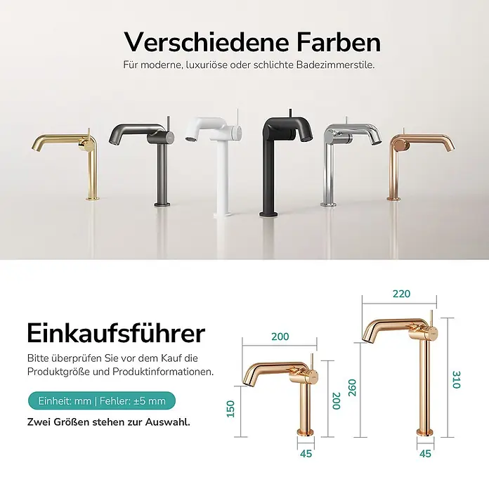 Emke Waschtischarmatur Flowcurv XF24 - Roségold, Glänzend