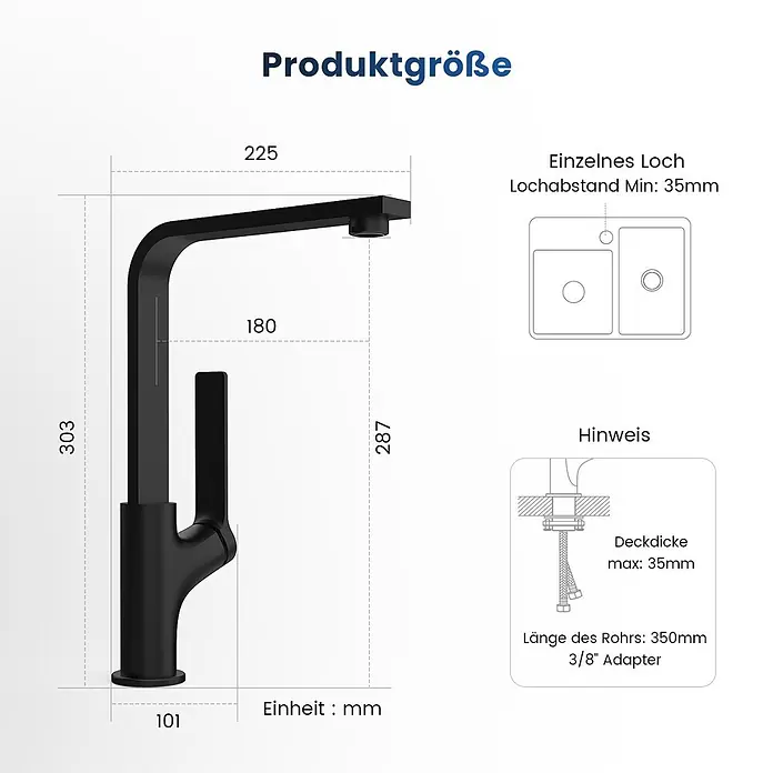 Emke Waschtischarmatur Arcspout XF26 - Chrom