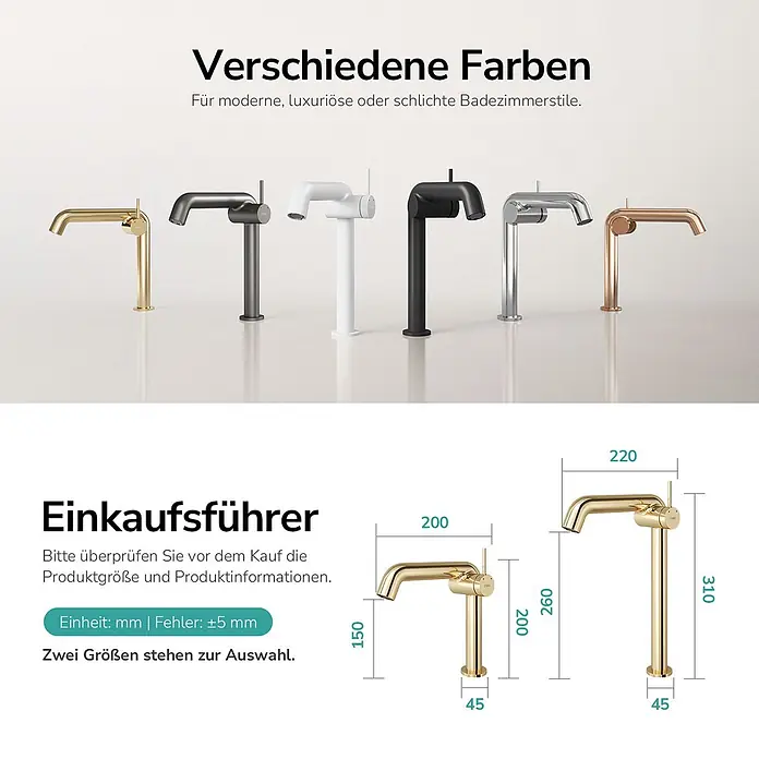 Emke Waschtischarmatur Flowcurv XF24 - Gold, Glänzend