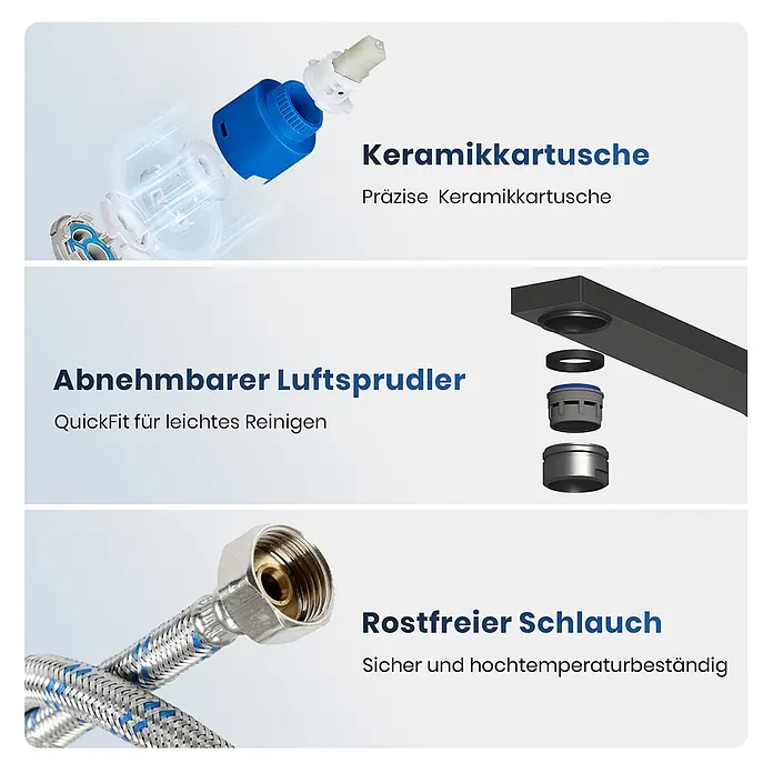 Emke Waschtischarmatur Arcspout XF26 - Chrom