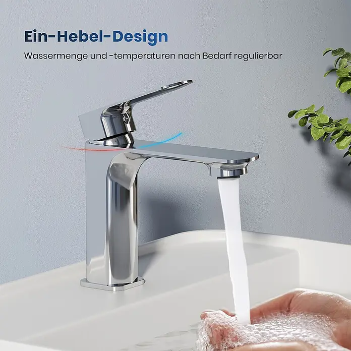 Emke Waschtischarmatur Slimtrim XF23 - Chrom, Glänzend