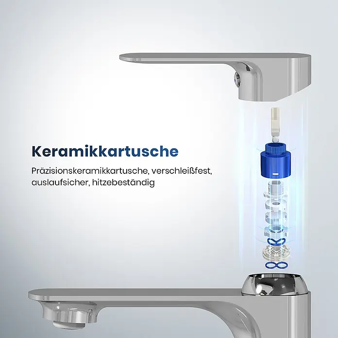Emke Waschtischarmatur Slimtrim XF23 - Chrom, Glänzend
