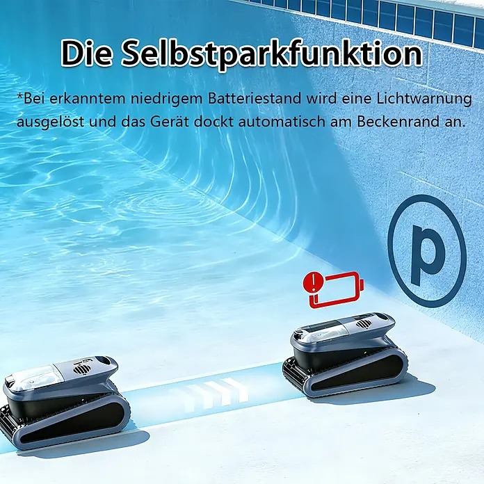 EVERCROSS BOT Poolroboter - Akkubetrieben, Passend für: Alle Pooltypen, Filterleistung: 18.000 l/h