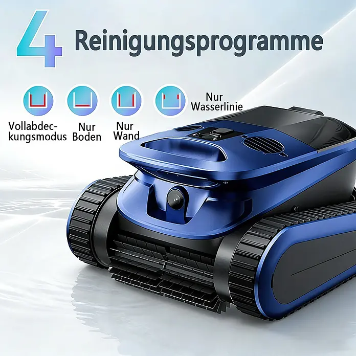EVERCROSS BOT Poolroboter - Akkubetrieben, Passend für: Alle Pooltypen, Filterleistung: 18.000 l/h