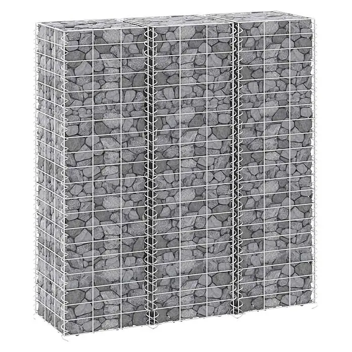 Furnicato Gabionen-Hochbeet - 30 x 30 x 100 cm, Metall, Fassungsvermögen Erde: 90 g