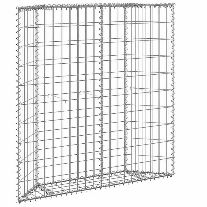 Furnicato Gabionen-Hochbeet - 20 x 100 x 100 cm, Stahl, Fassungsvermögen Erde: 200 g