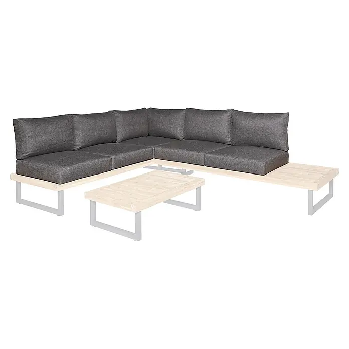 Kissenfüllung Set - Passend für: Sunfun Zoe Loungemöbel-Set - Diagonale Ansicht