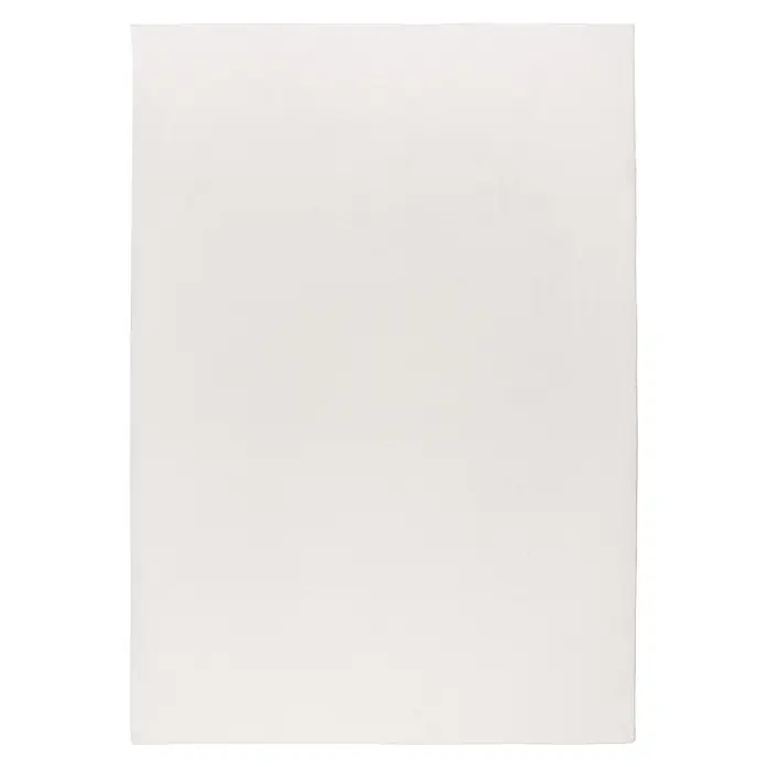 Kayoom Kurzflorteppich Earthquake 225 - Weiß, 140 x 80 cm, 100 % Polyester - Draufsicht
