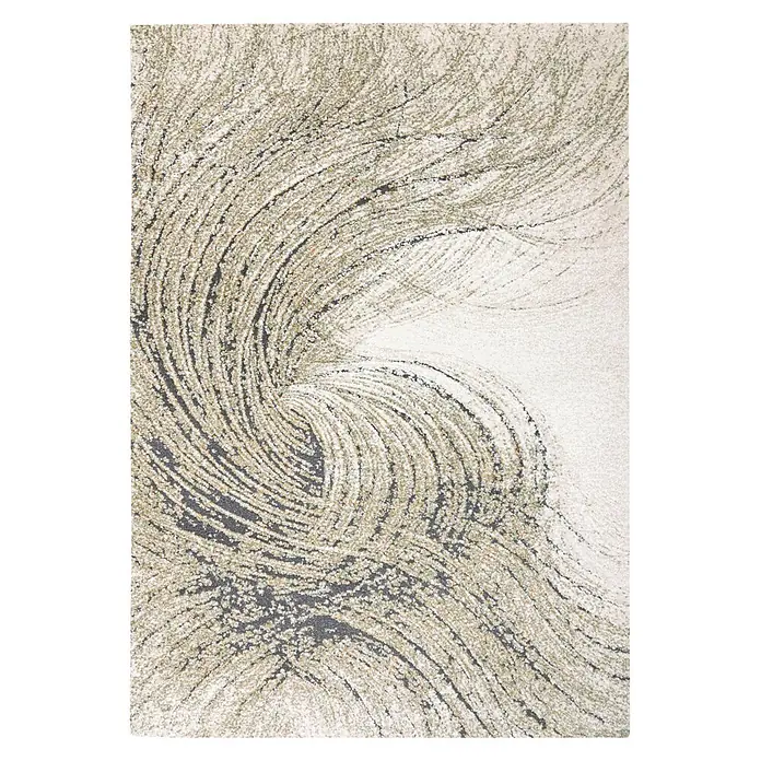 Kayoom Kurzflorteppich Firenze 487 - Grün, 170 x 120 cm, 70 % Polypropylen, 30 % Polyester - Draufsicht