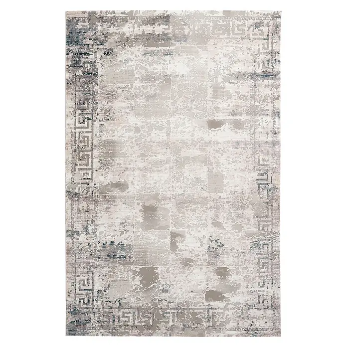Kayoom Kurzflorteppich Olivo 921 - Taupe, 150 x 80 cm, 100 % Polyester - Draufsicht