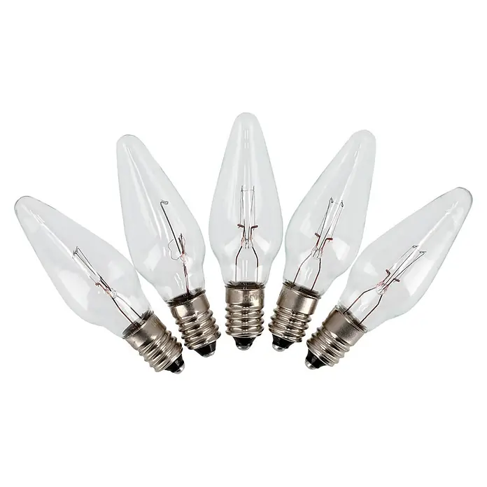 Markslöjd LED-Lichterbogen Eneby - L x B x H: 47 x 5 x 36 cm, Warmweiß, Greige - Fünf klare Glas-Glühbirnen mit Schraubsockel, fächerförmig angeordnet.