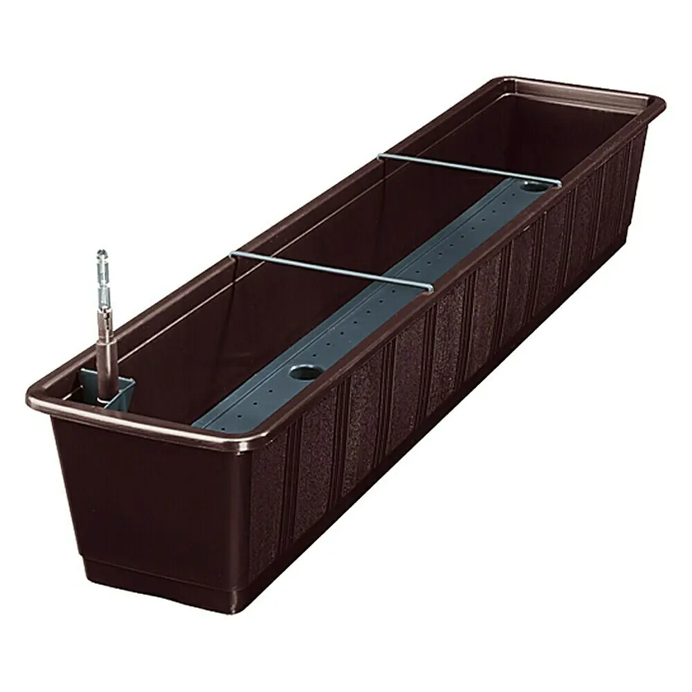 Geli Bacs à Fleurs Standard en Plastique - Anthracite 38, 50 cm