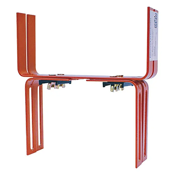 Geli Balkonkastenhalter Typ H - Terracotta, 2-fach verstellbar, 2 Stk. - Blumenkastenhalterung aus lackiertem Stahl für die Montage an Balkonen, Zäunen oder Mauern. Für eine sichere Anbringung.