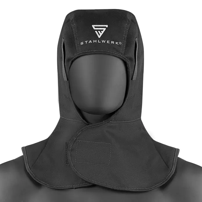 STAHLWERK Schweißerschutzhaube flammhemmende Schweißerschutzkleidung zum Schweißen und Plasmaschneiden - 1 Stk.
