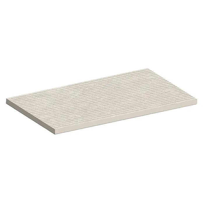 Atlas Concorde Solution Wandfliese Duolith 3D - 40 x 80 cm, Wool, Matt - Diagonale Ansicht