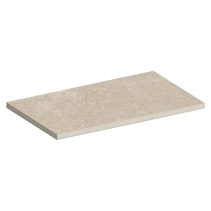 Atlas Concorde Solution Wandfliese Duolith Field - 40 x 80 cm, Ivory, Matt - Diagonale Ansicht