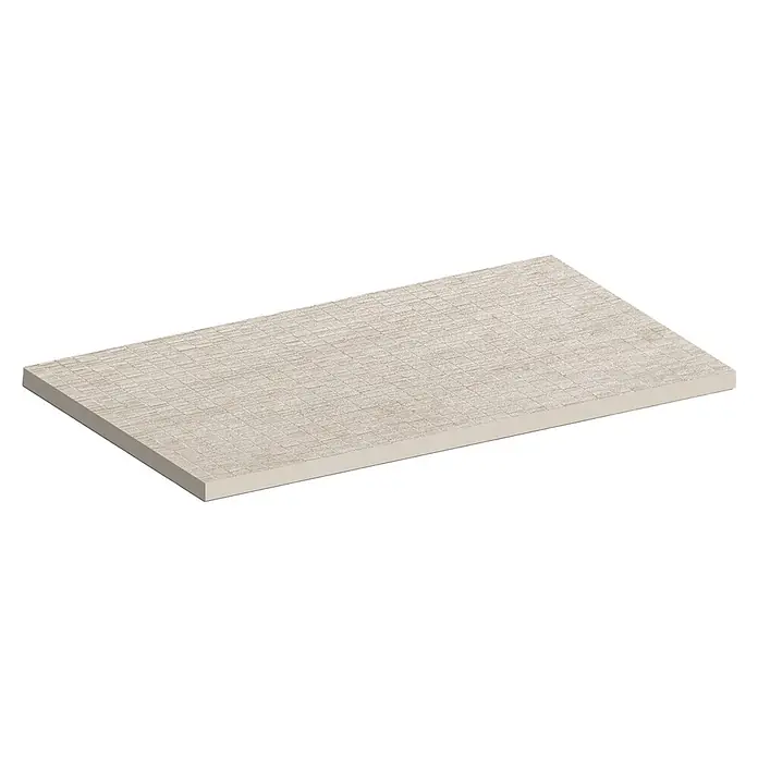 Atlas Concorde Solution Wandfliese Trame - 40 x 80 cm, White, Matt - Diagonale Ansicht