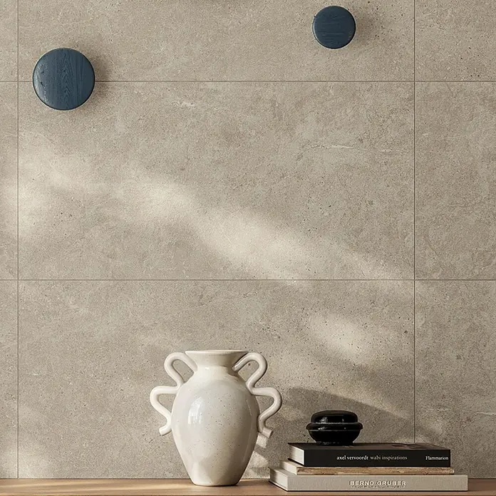 Atlas Concorde Solution Wandfliese Duolith Field - 40 x 80 cm, Ivory, Matt - Bildausschnitt