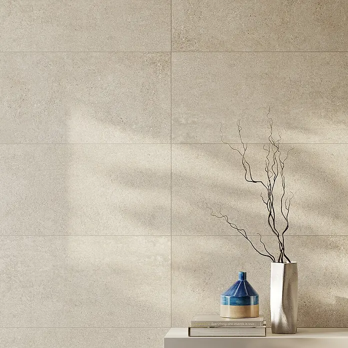 Atlas Concorde Solution Wandfliese Yacht Field - 40 x 80 cm, Ivory, Matt - Bildausschnitt
