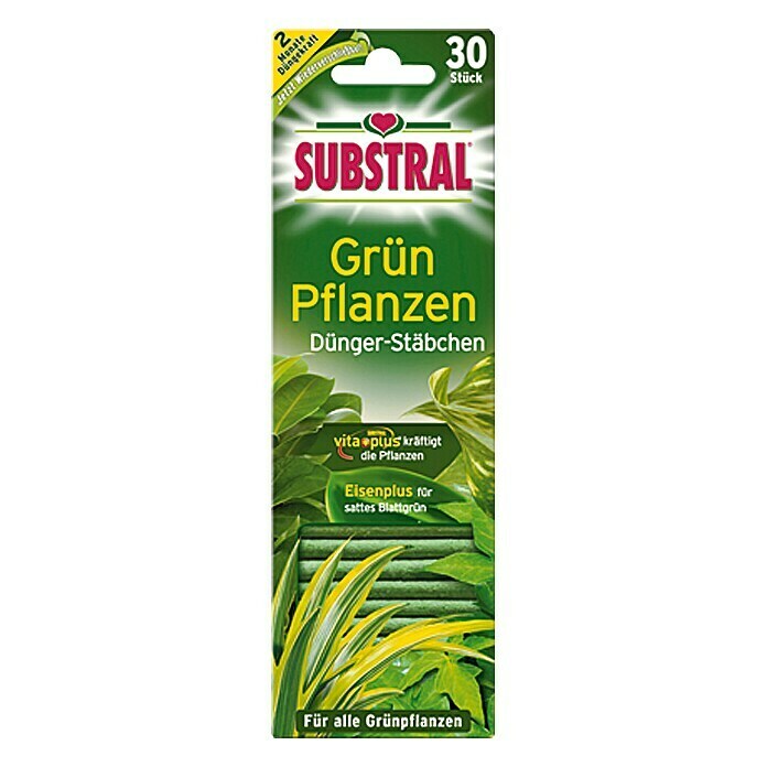 Substral Grünpflanzen-Düngestäbchen (30 Stk., Inhalt ausreichend für ca.: 30 Pflanzen)