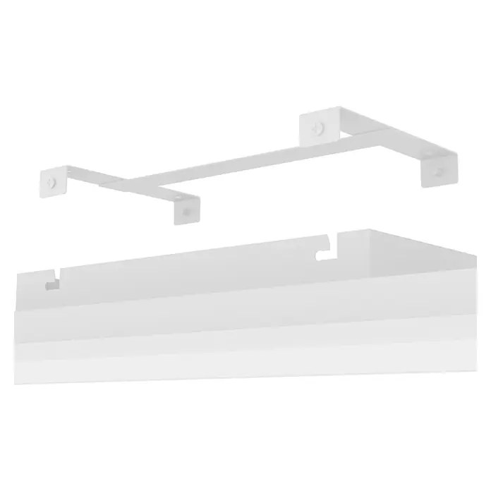 Eglo LED-Deckenleuchte Moradillo-Z - 21 W, L x B x H: 1.195 x 295 x 61 mm, Weiß, RGB - Weißes Metall-Montagekit mit Schrauben und Schlüssellochschlitzen für eine rechteckige Leuchte.