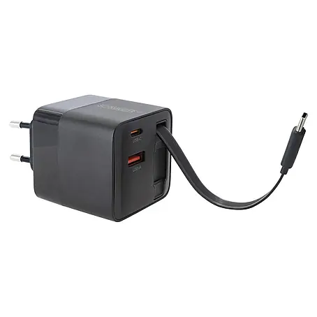 Schwaiger  USB-Ladegerät Ladeadapter (65W, USB-C, schwarz)