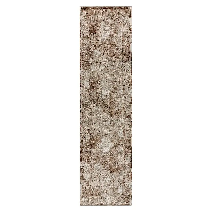 Kayoom Kurzflorteppich Amora 263 - Pfirsich, 300 x 80 cm, 100 % Polyester - Draufsicht