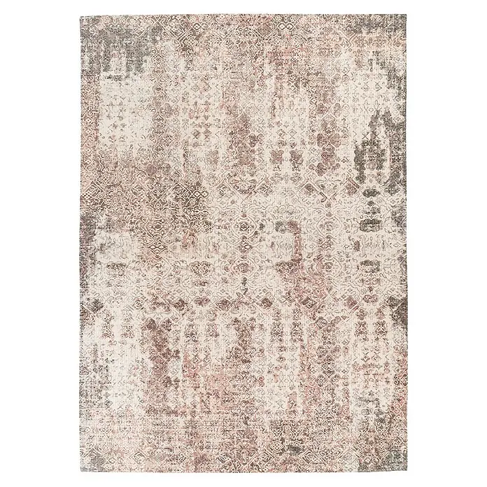 Kayoom Flachgewebeteppich Perry 225 - Rost, 170 x 120 cm, 75 % Baumwolle, 25 % Polyester - Draufsicht