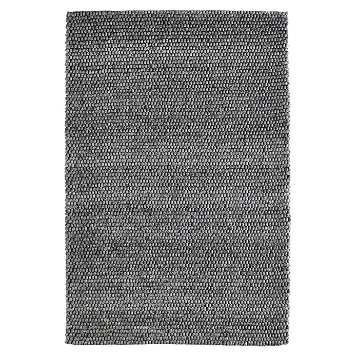 Kayoom Wollteppich Attic 590 - Graphit, 230 x 160 cm, 50 % Wolle, 50 % Viskose - Draufsicht