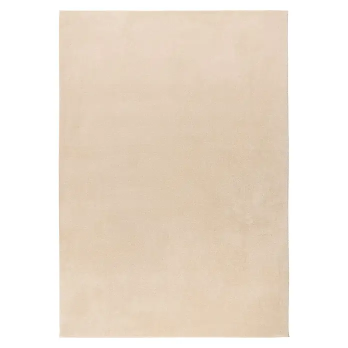 Kayoom Kurzflorteppich Earthquake 225 - Beige, 280 x 200 cm, 100 % Polyester - Draufsicht