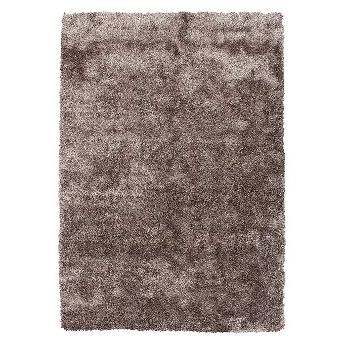 Kayoom Hochflorteppich Diamond 700 - Taupe, 60 x 40 cm, 100 % Polyester - Draufsicht