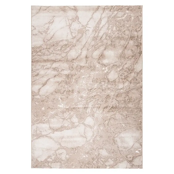 Kayoom Kurzflorteppich Mineral 425 - Beige, 170 x 120 cm, 70 % Polypropylen, 30 % Polyester - Draufsicht