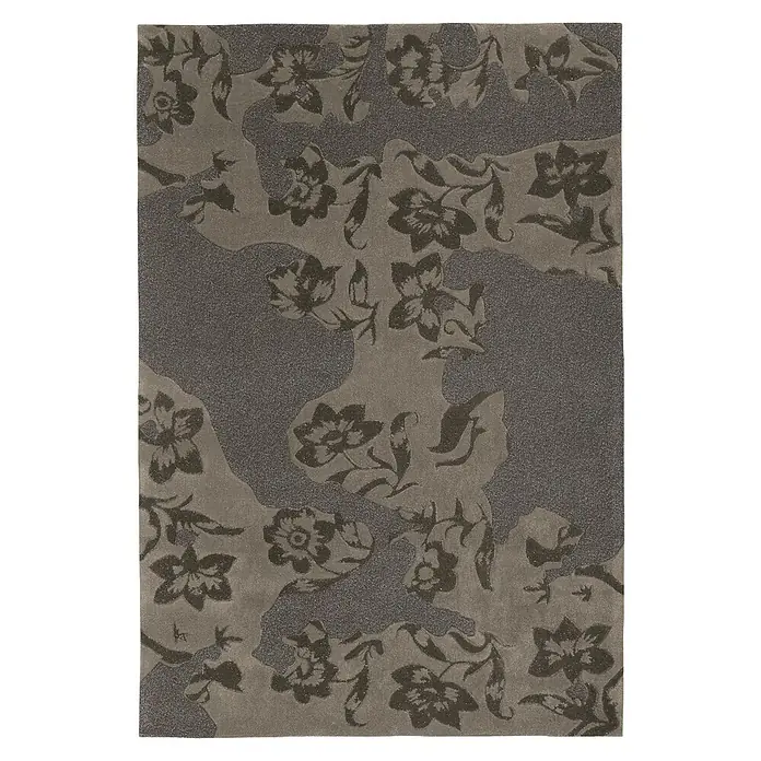 Kayoom Kurzflorteppich Spirit 7302 - Taupe/Grau, 240 x 170 cm, 100 % Modacryl - Draufsicht