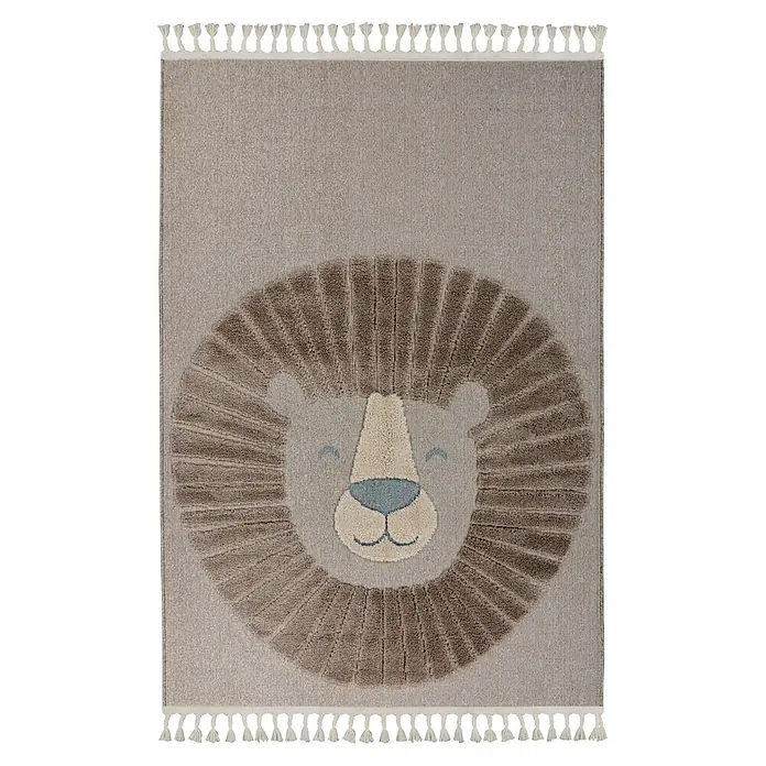 Kayoom Kinderteppich Modena 424 - Grau, 170 x 120 cm, 100 % Polypropylen - Draufsicht