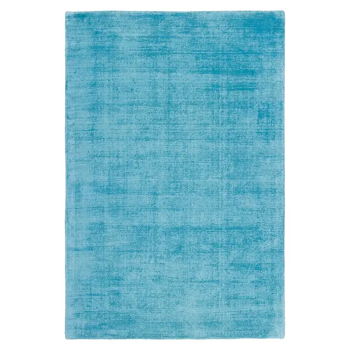 Kayoom Kurzflorteppich My Raaja 230 - Türkis, 150 x 80 cm, 100 % Viskose - Draufsicht