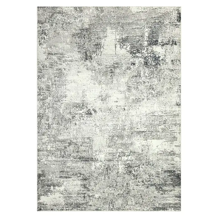 Kayoom Kurzflorteppich Elegantica 330 - Grau, 170 x 120 cm, 80 % Polyester, 20 % Baumwolle - Draufsicht