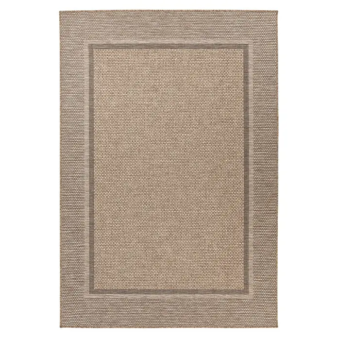 Kayoom Outdoor-Teppich Sindra 525 - Natur, 170 x 120 cm, 100 % Polypropylen - Draufsicht