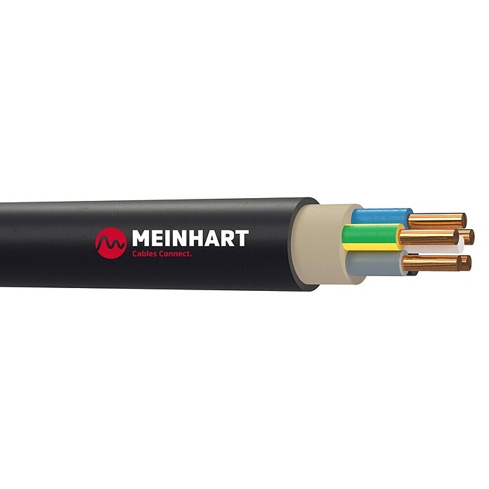 Erdkabel Meterware (NYY-J5x6, Schwarz)
